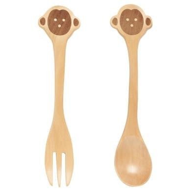 Organic Wooden Spoon and Fork Set FeedingTAYLOR + MAXTAYLOR + MAX