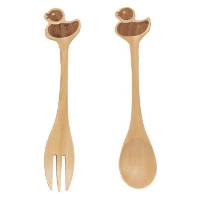 Organic Wooden Spoon and Fork Set FeedingTAYLOR + MAXTAYLOR + MAX