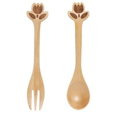 Organic Wooden Spoon and Fork Set FeedingTAYLOR + MAXTAYLOR + MAX