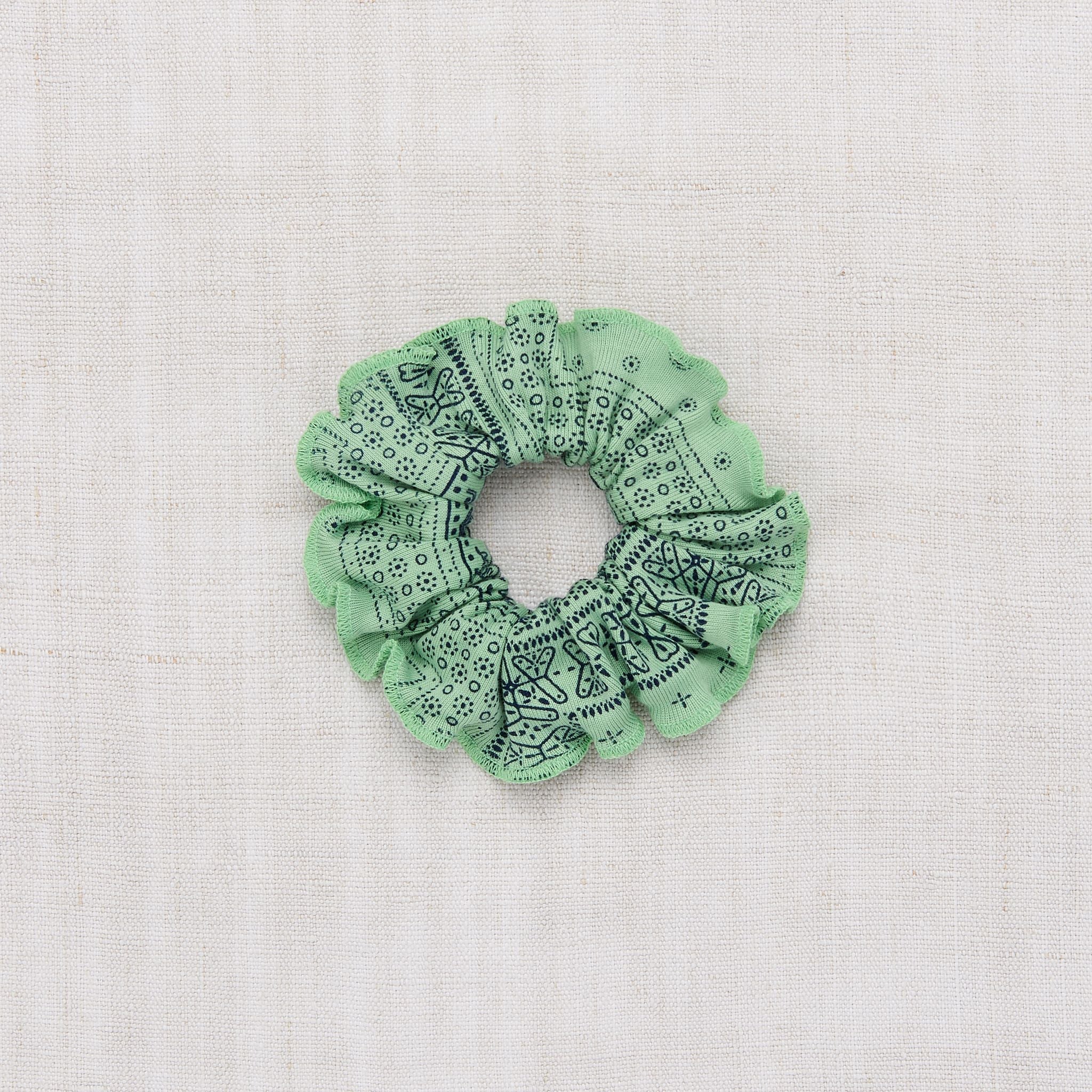 Patchwork Banadana Scrunchie | Peapod hair bowsMisha & PuffTAYLOR + MAX