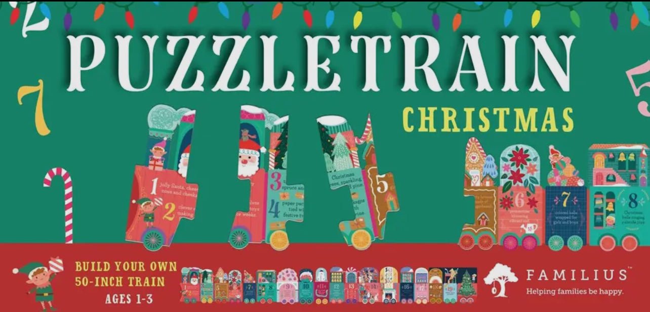 Puzzle Train: Christmas Activity ToysFamilius BooksTAYLOR + MAX