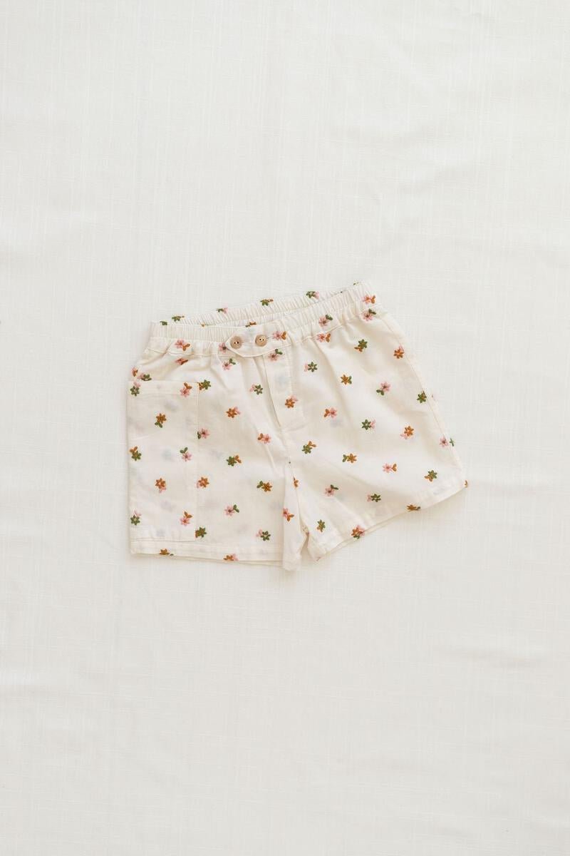 Retro Shorts | Embroidered Floral BottomFin & VinceTAYLOR + MAX