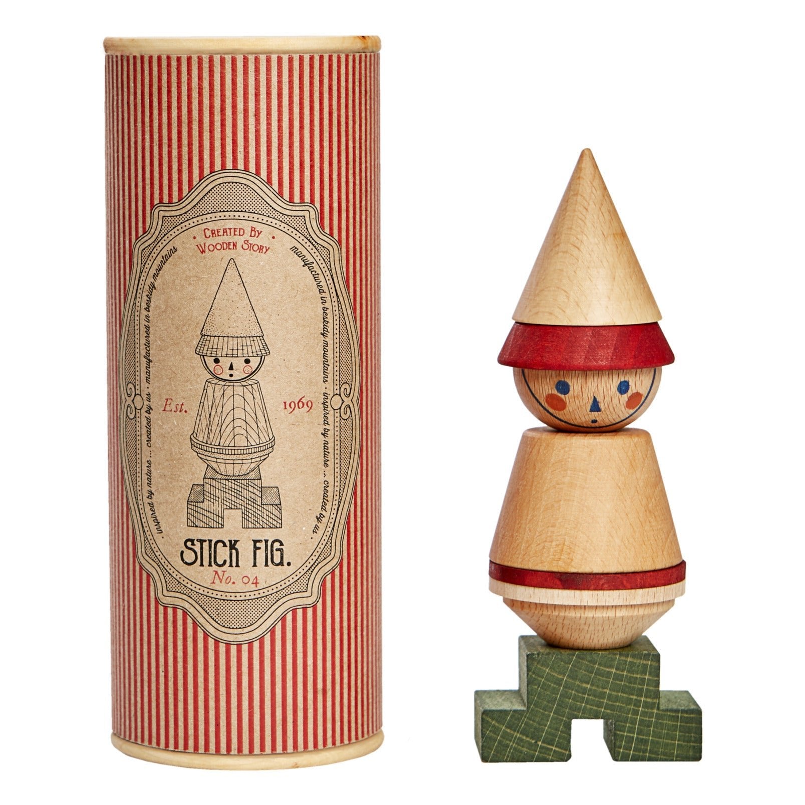 Stacking Toy Stick Fig. No. 4 Wooden toysWooden StoryTAYLOR + MAX