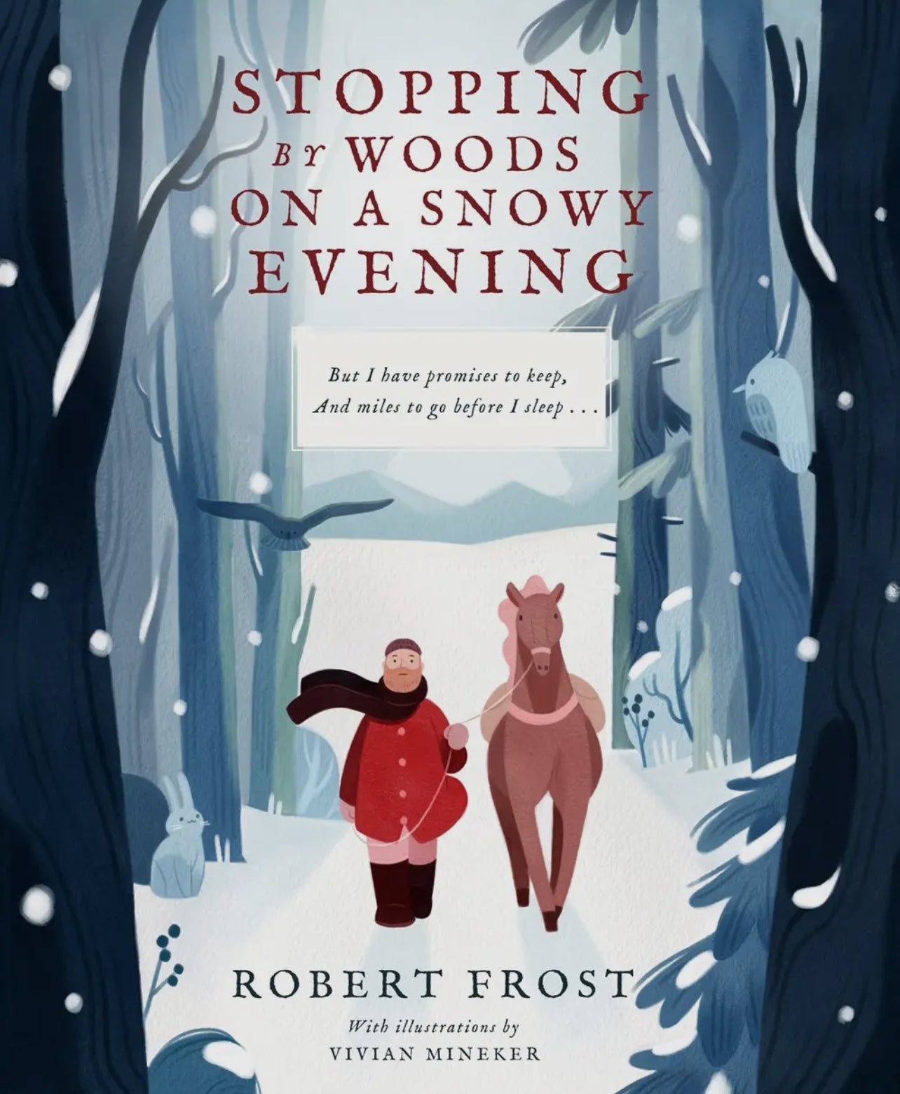Stopping By Woods On A Snowy Evening Print BooksFamilius BooksTAYLOR + MAX