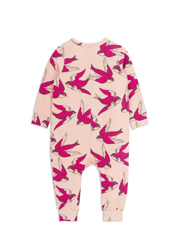 Swallows Jumpsuit | Pink RomperMini RodiniTAYLOR + MAX