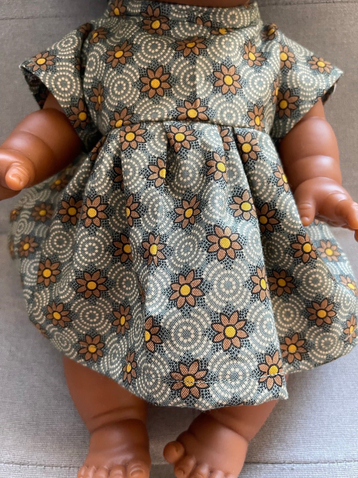 Vintage Medallion Dress - Minikane Doll DollsTAYLOR + MAXTAYLOR + MAX