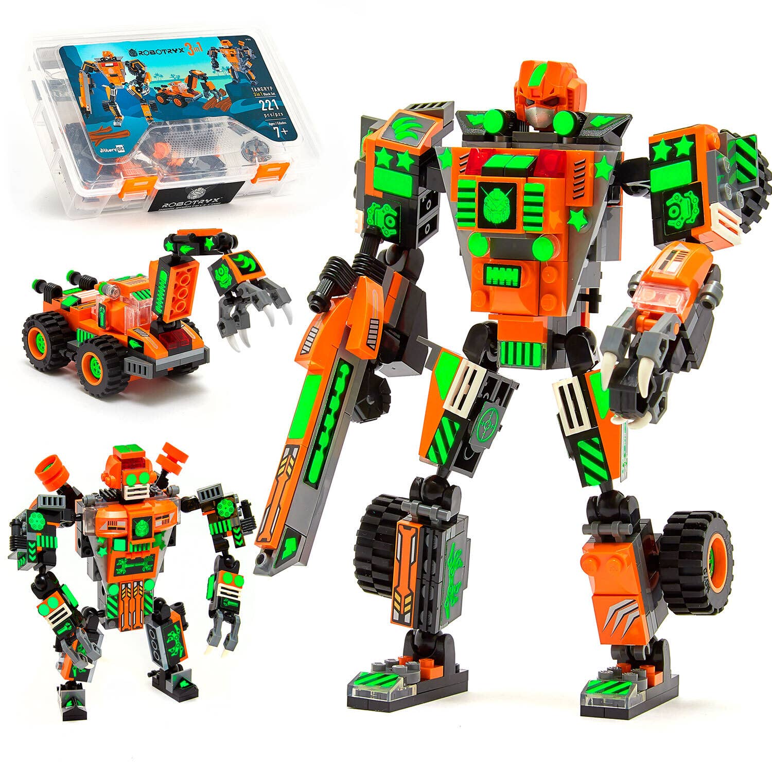 3 - in - 1 Toy Building Set (221 Pc) Robotryx Tangryp - TAYLOR + MAXJitteryGit