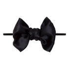 Baby Bling® Satin FAB® Skinny nylon headband with satin bow: Black - TAYLOR + MAXBaby Bling Bows