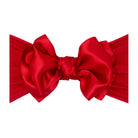 Baby Bling® Satin FAB® soft nylon headband with satin bow: Ruby red - TAYLOR + MAXBaby Bling Bows