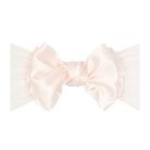 Baby Bling® Satin FAB® soft nylon headband with satin bow: Ruby red - TAYLOR + MAXBaby Bling Bows