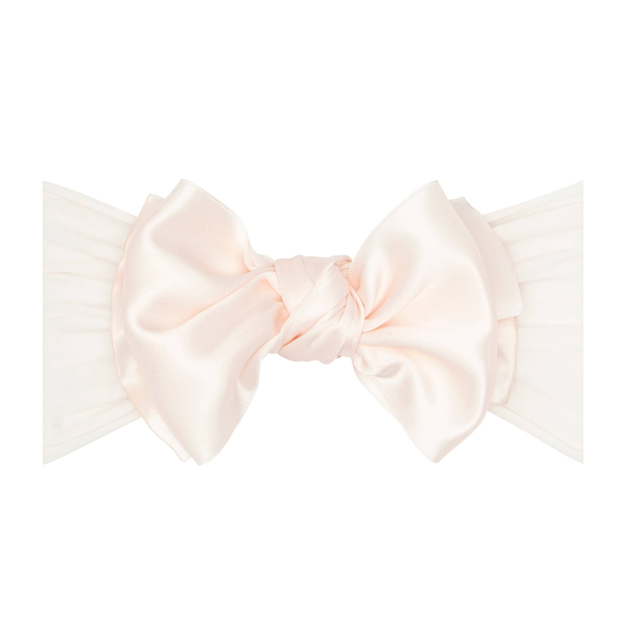 Baby Bling® Satin FAB® soft nylon headband with satin bow: Ruby red - TAYLOR + MAXBaby Bling Bows