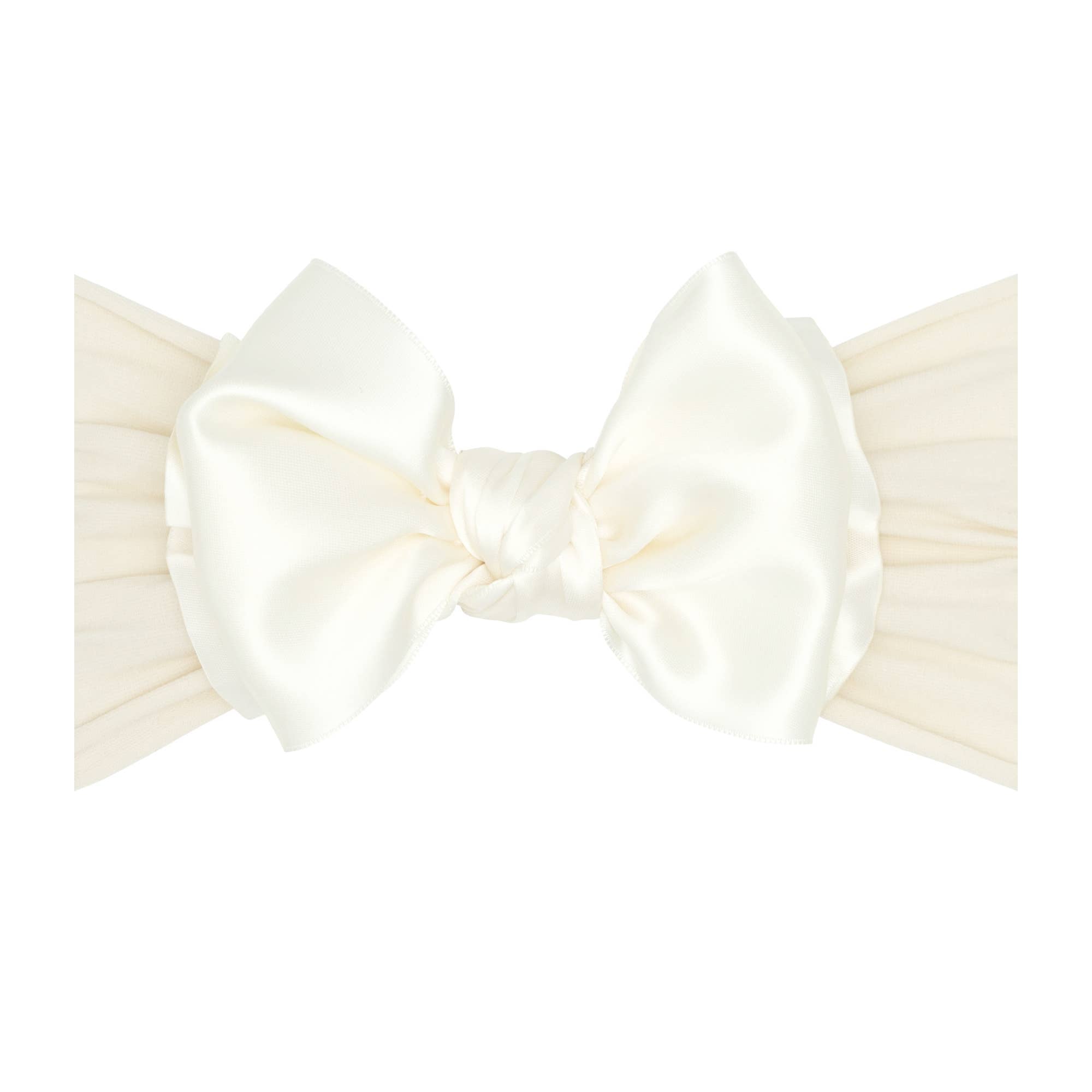 Baby Bling® Satin FAB® soft nylon headband with satin bow: Ruby red - TAYLOR + MAXBaby Bling Bows