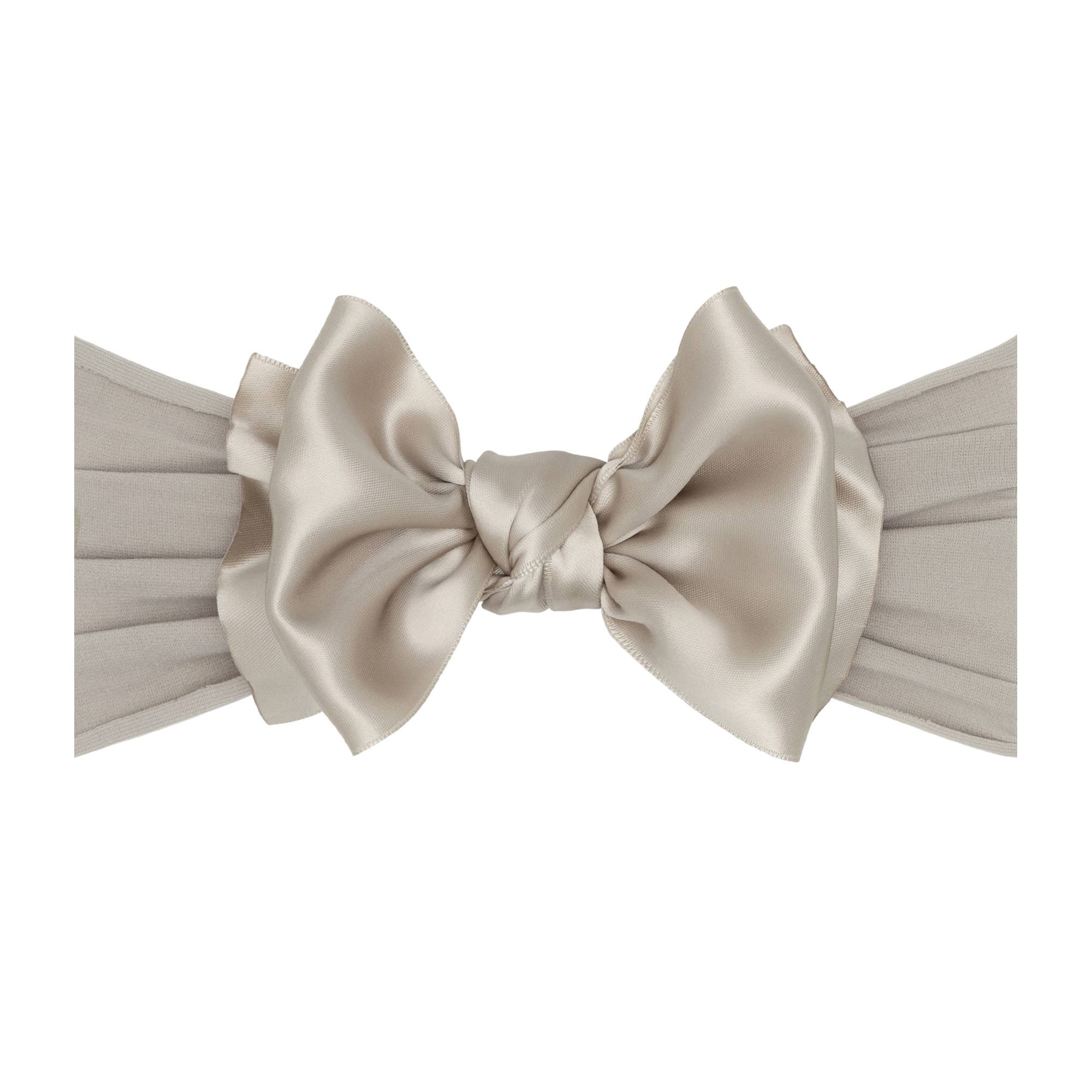 Baby Bling® Satin FAB® soft nylon headband with satin bow: Ruby red - TAYLOR + MAXBaby Bling Bows