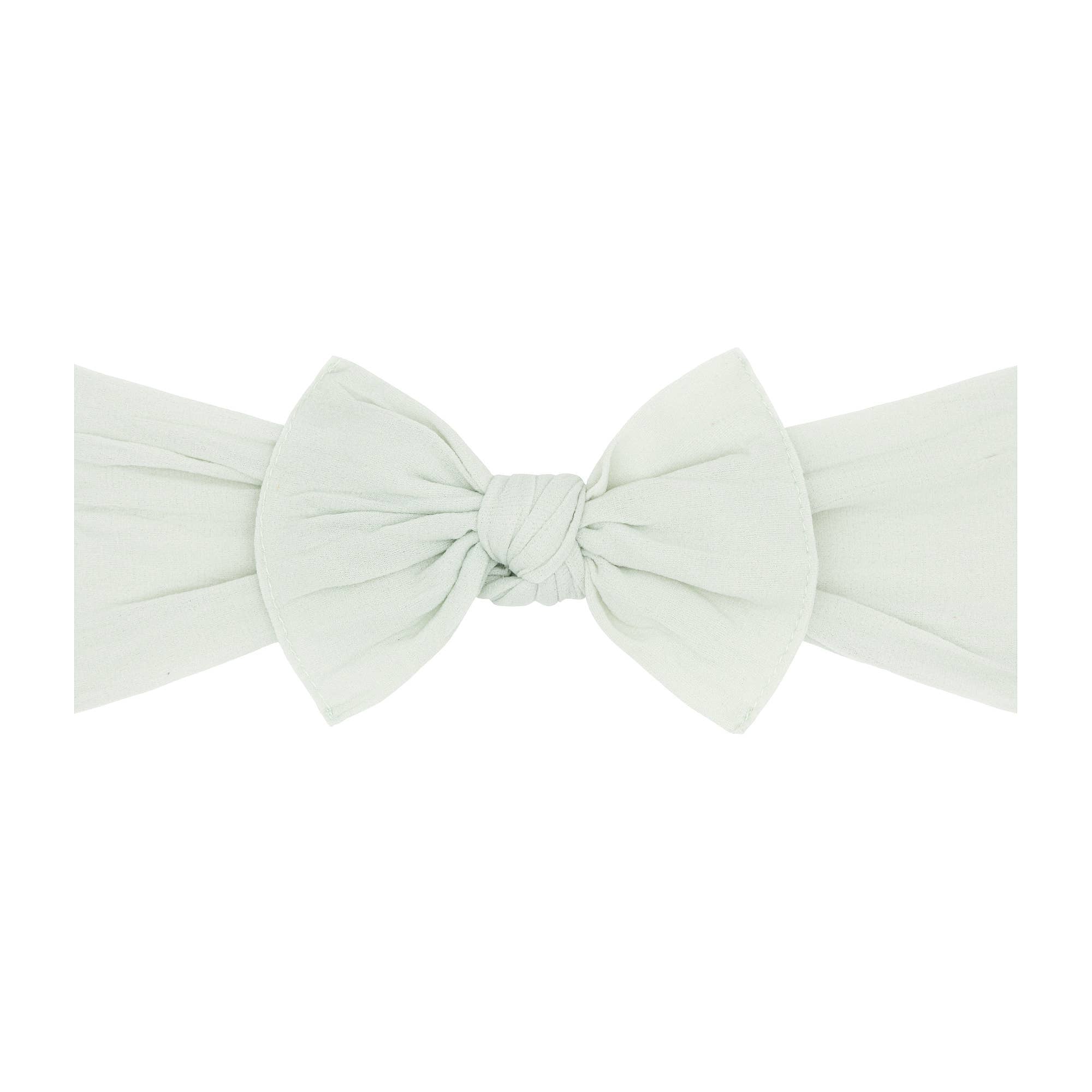 Baby Bling® The Original Knot soft nylon headband: Antique Blue - TAYLOR + MAXBaby Bling Bows