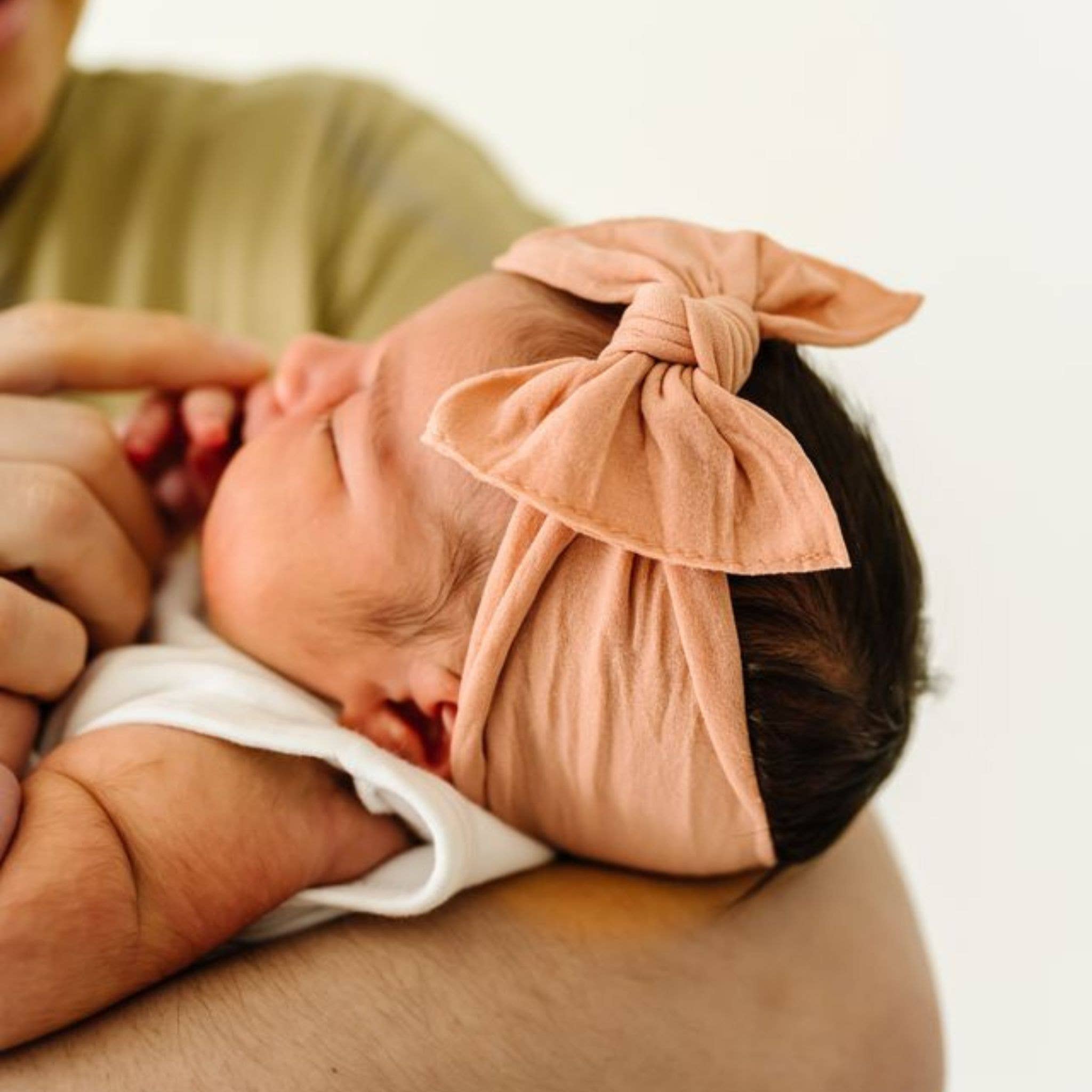 Baby Bling® The Original Knot soft nylon headband: Antique Blue - TAYLOR + MAXBaby Bling Bows