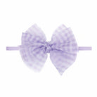 Baby Bling® Tulle FAB® Skinny nylon headband with tulle bow: Pleated Oatmeal - TAYLOR + MAXBaby Bling Bows