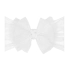 Baby Bling® Tulle FAB® soft nylon headband with tulle bow: Pleated Blush - TAYLOR + MAXBaby Bling Bows