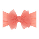 Baby Bling® Tulle FAB® soft nylon headband with tulle bow: Pleated Blush - TAYLOR + MAXBaby Bling Bows