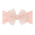 Baby Bling® Tulle FAB® soft nylon headband with tulle bow: Pleated Blush - TAYLOR + MAXBaby Bling Bows