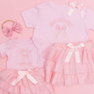 Ballet Bow Tiered Tutu - Kids Dress Up Skirt - Coquette: 1 - 2Y - TAYLOR + MAXSweet Wink