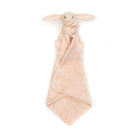 Bashful Bunny Soother | Blush - TAYLOR + MAXJellycat - A powder pink bunny soother attached to a powder pink pacifier cloth