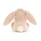 Bashful Bunny Soother | Blush - TAYLOR + MAXJellycat - A powder pink bunny soother with its back facing the camera