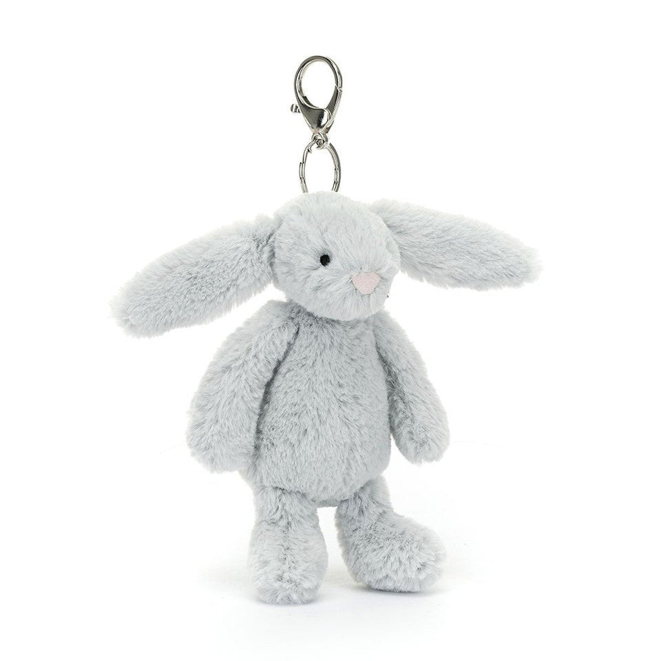 Bashful Silver (Grey) Bunny Bag Charm - TAYLOR + MAXJellycat