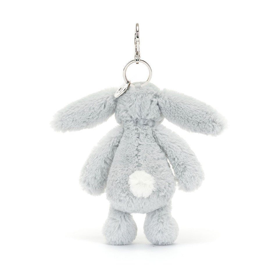 Bashful Silver (Grey) Bunny Bag Charm - TAYLOR + MAXJellycat