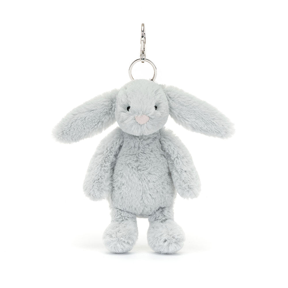 Bashful Silver (Grey) Bunny Bag Charm - TAYLOR + MAXJellycat