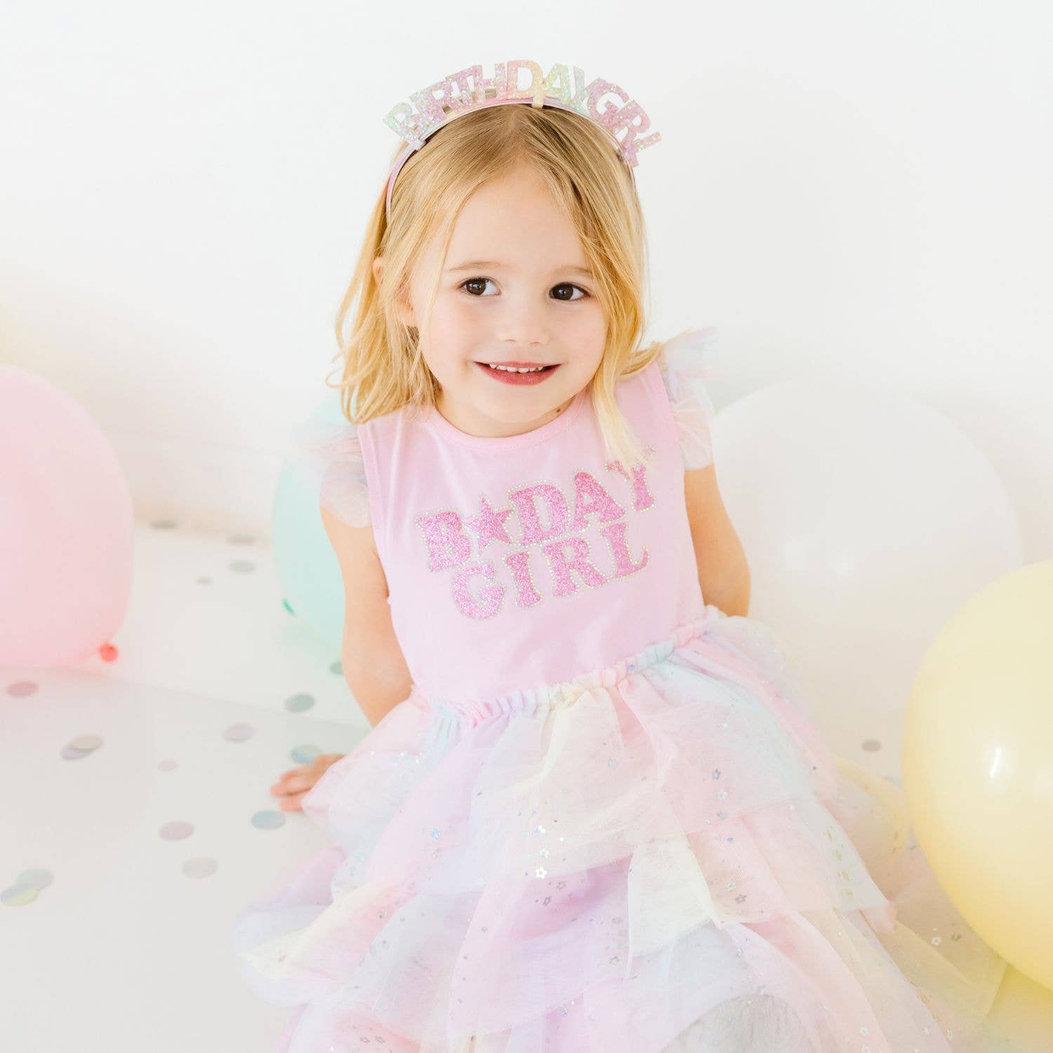 Birthday Girl Fairy Dust Short Sleeve Tutu Dress - Kids : 2T Sweet WinkTAYLOR + MAX