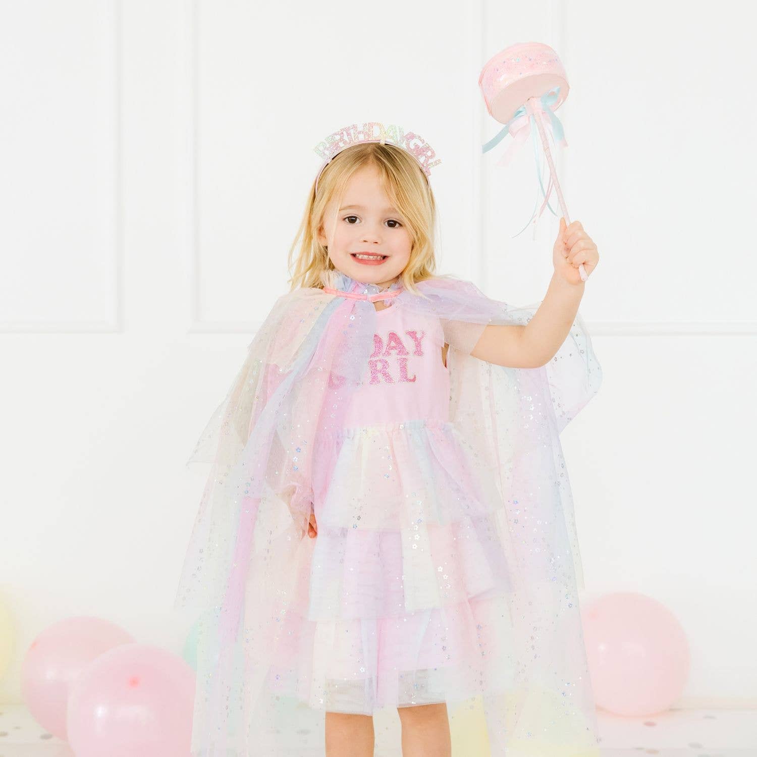 Birthday Girl Fairy Dust Short Sleeve Tutu Dress - Kids : 2T Sweet WinkTAYLOR + MAX