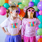 Birthday Girl Patch T - Shirt - Kids Short Sleeve Shirt: 7/8Y - TAYLOR + MAXSweet Wink