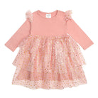 Blush Shimmer Christmas Long Sleeve Tutu Dress: 2T - TAYLOR + MAXSweet Wink