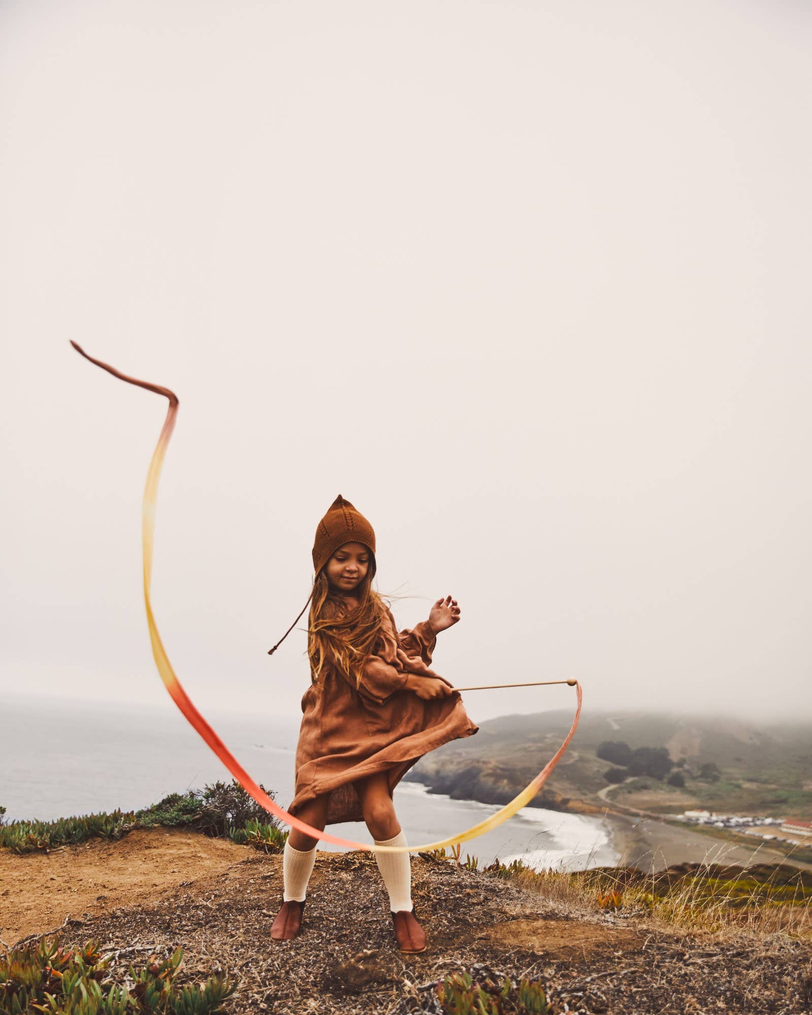 Boho Rainbow Silk & Wood Streamer - Wand for Pretend Play - TAYLOR + MAXSarah’s Silks