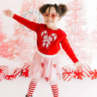 Candy Cane Patch Christmas Sweatshirt - Kids Holiday: 3T - TAYLOR + MAXSweet Wink