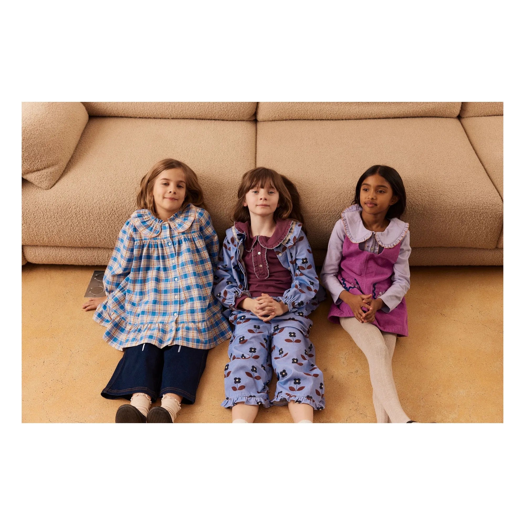 Charlie Dress Blue Check Hello SimoneTAYLOR + MAX