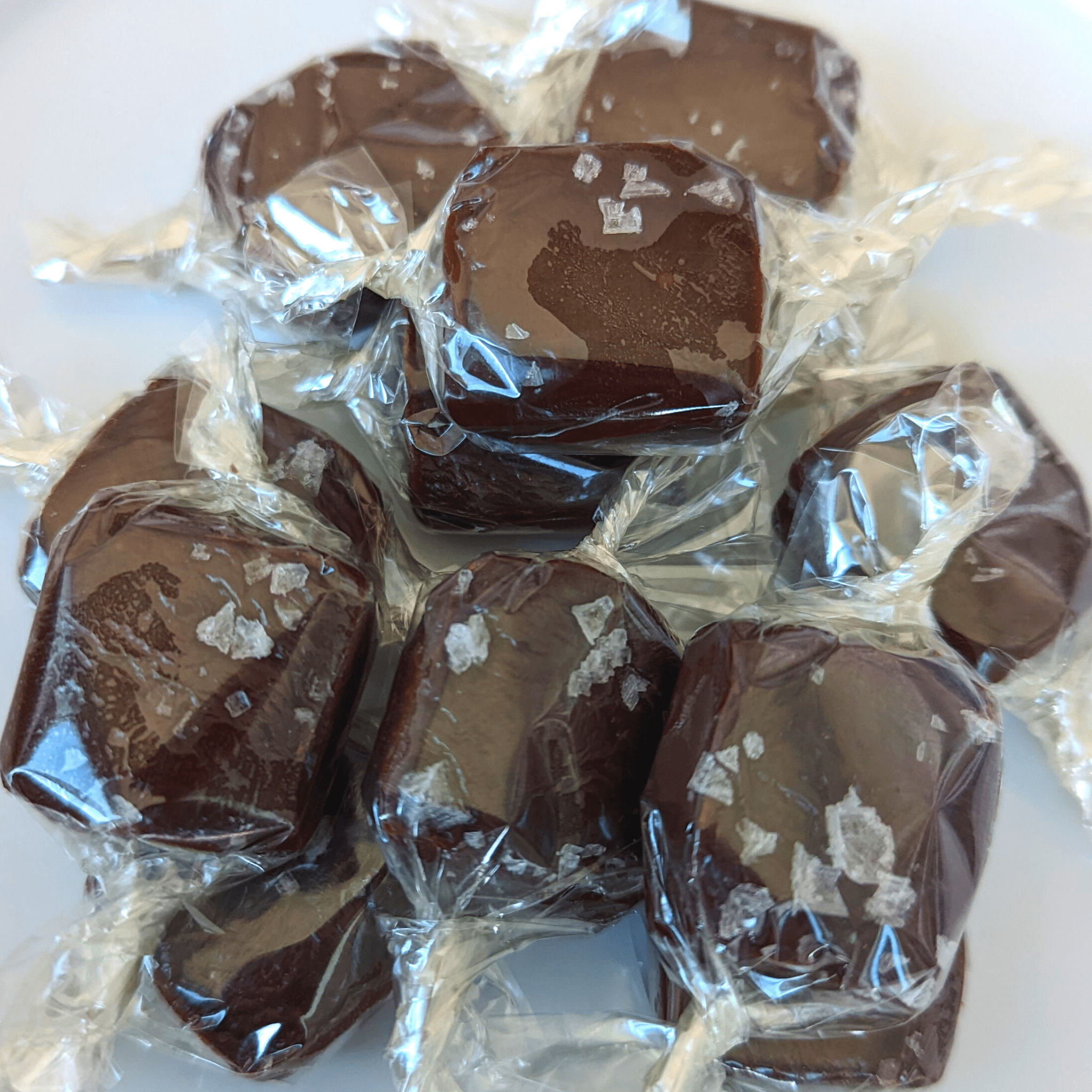 Chocolate Sea Salt Caramels, 3oz: 3 oz - TAYLOR + MAXCobblestone Candies