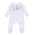 Christmas Joy Classics Smocked Footie - Red Boy: Newborn Magnolia BabyTAYLOR + MAX