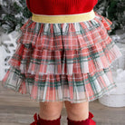 Christmas Plaid Tiered Tutu - Dress Up Skirt - Holiday Tutu: 2 - 4Y - TAYLOR + MAXSweet Wink