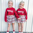 Christmas Plaid Tiered Tutu - Dress Up Skirt - Holiday Tutu: 8 - 10Y - TAYLOR + MAXSweet Wink