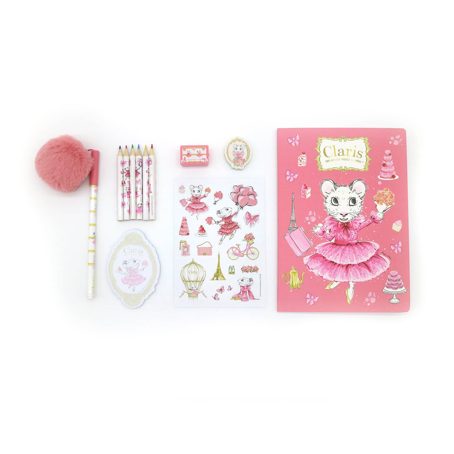 Claris The Mouse - Magnificent Mess Stationery Set - TAYLOR + MAXClaris the chicest mouse