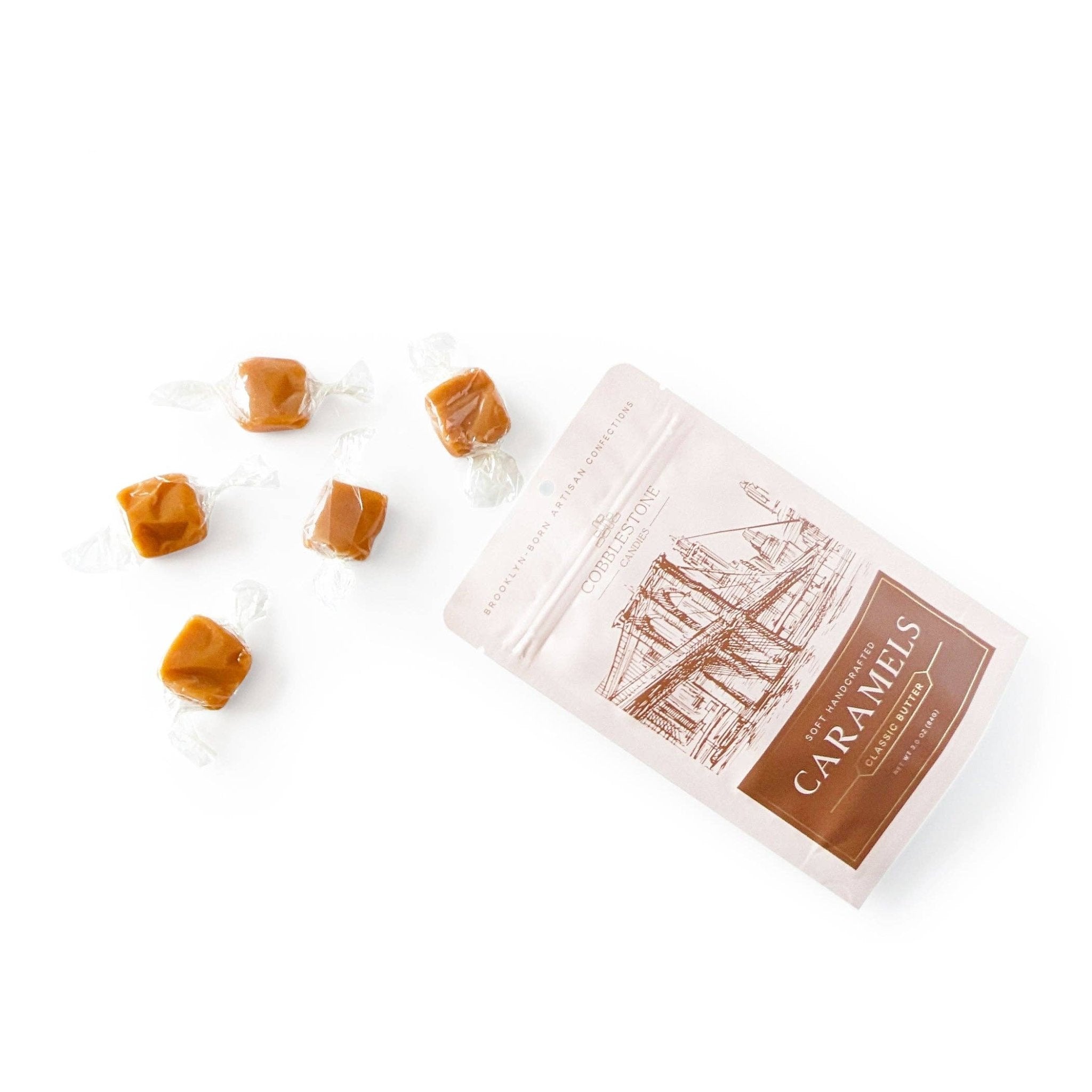 Classic Butter Caramels, 3oz: 3 oz - TAYLOR + MAXCobblestone Candies