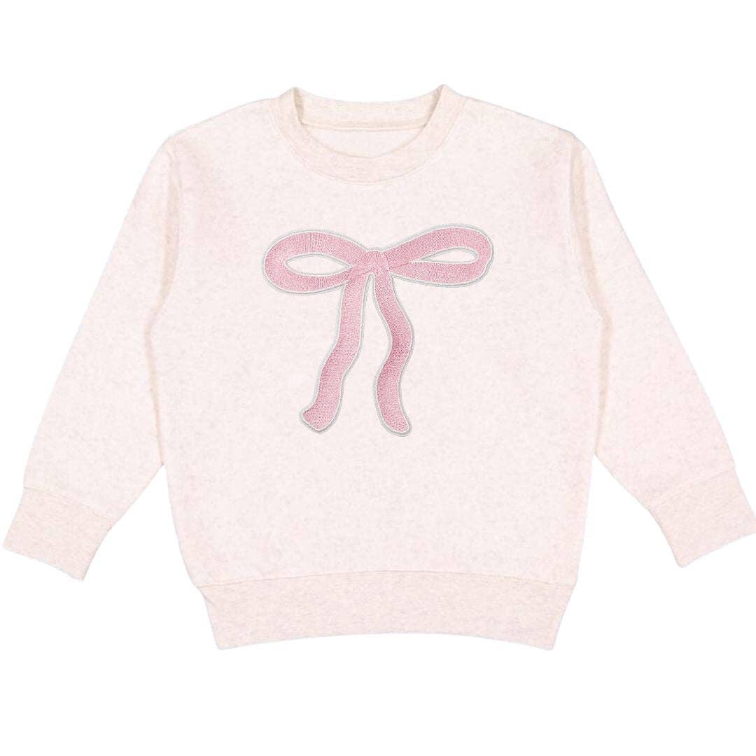 Coquette Bow Patch Sweatshirt - Kids Coquette Bow Sweatshirt: 2T - TAYLOR + MAXSweet Wink