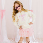 Coquette Bow Patch Sweatshirt - Kids Coquette Bow Sweatshirt: 3T - TAYLOR + MAXSweet Wink