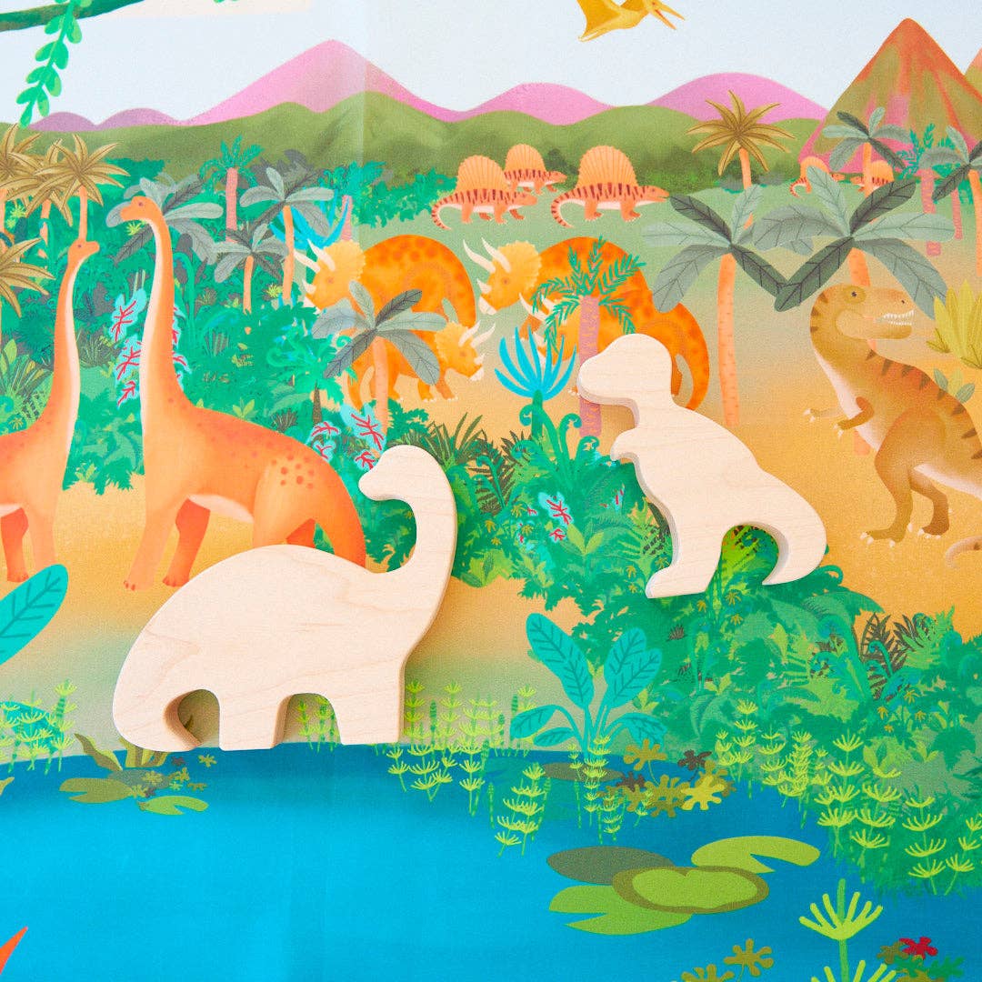 Dinosaur Land Seek & Find Playsilk - TAYLOR + MAXSarah’s Silks