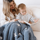 DOUBLE - LAYER BAMBONI® RECEIVING BLANKETS: Nightfall Double Layer SaranoniTAYLOR + MAX