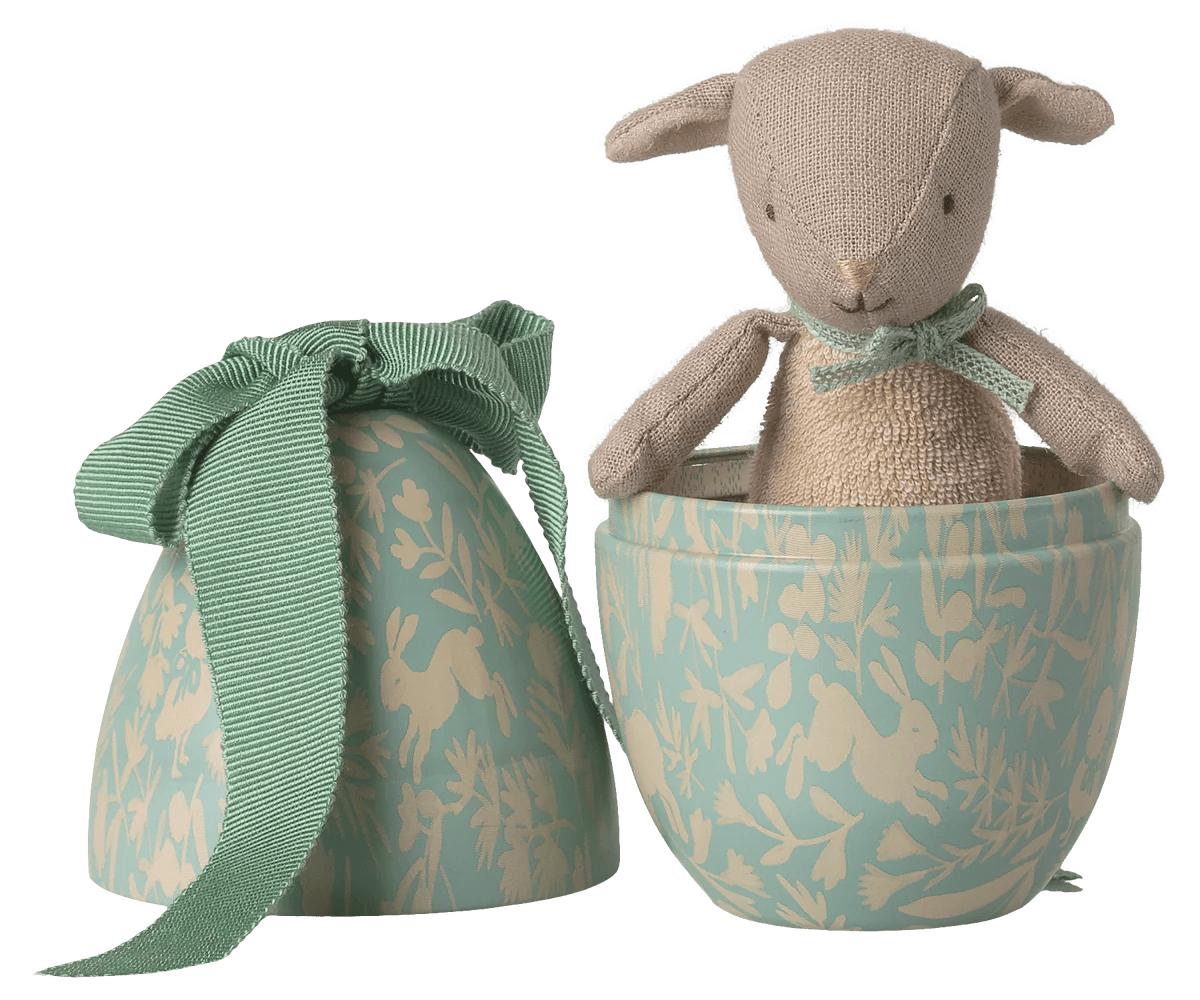Easter Egg w/Micro Lamb | Small Dusty Mint MailegTAYLOR + MAX
