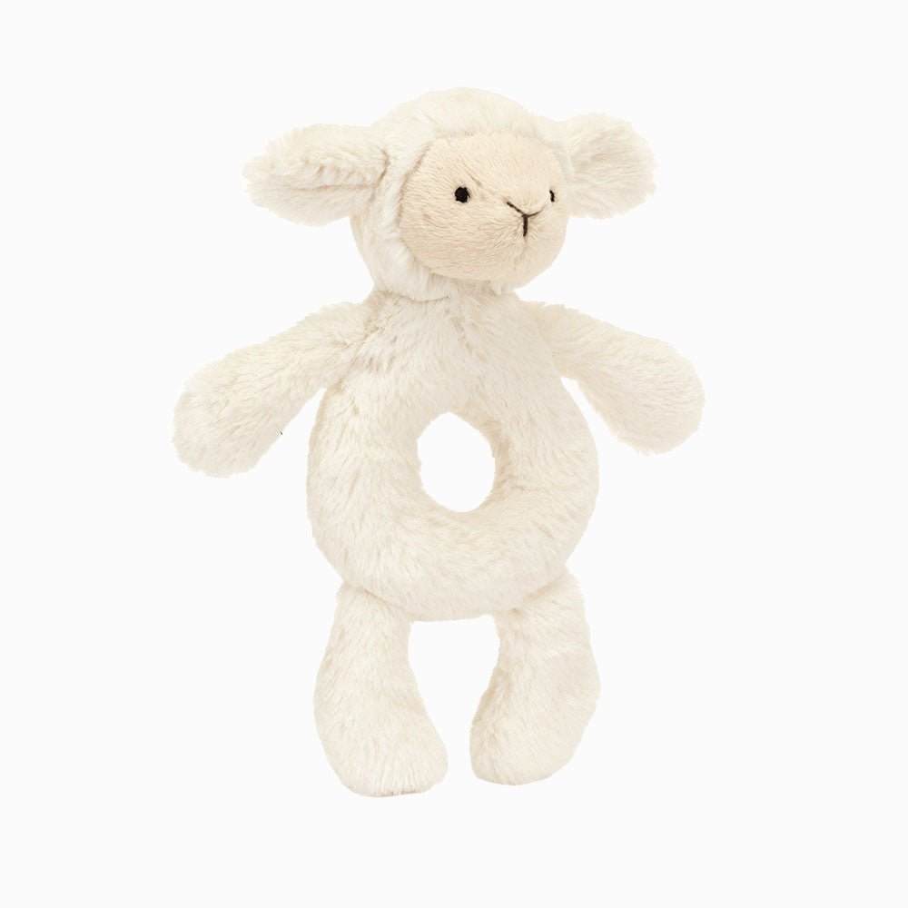 Jellycat Bashful Lamb Ring Rattle