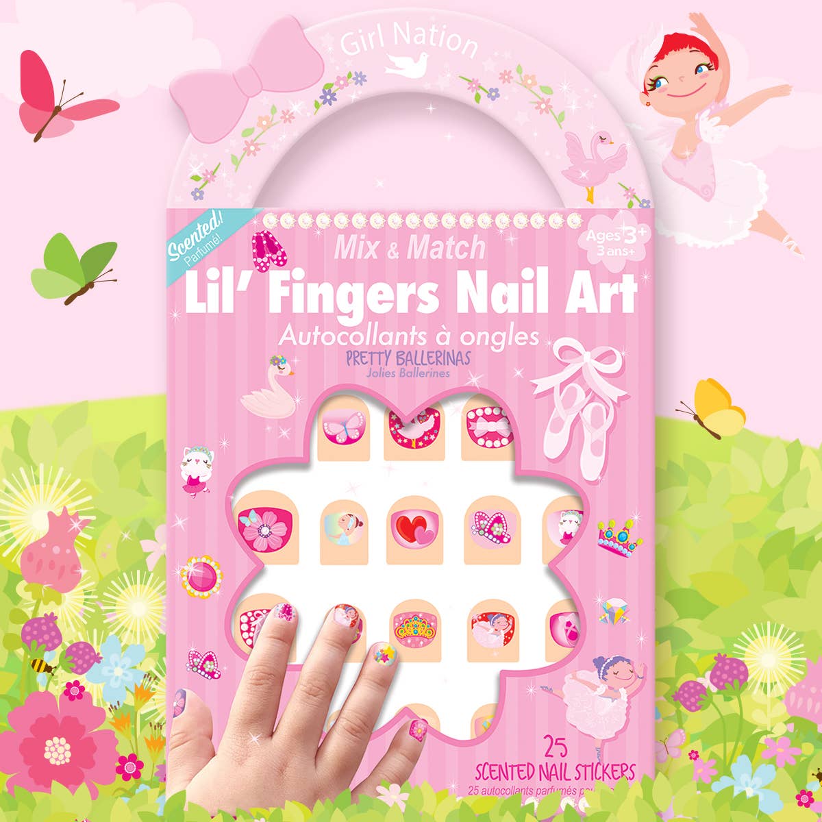 Lil' Fingers Nail Art | Pretty Ballerinas Nail Stickers - TAYLOR + MAXThe Piggy Story