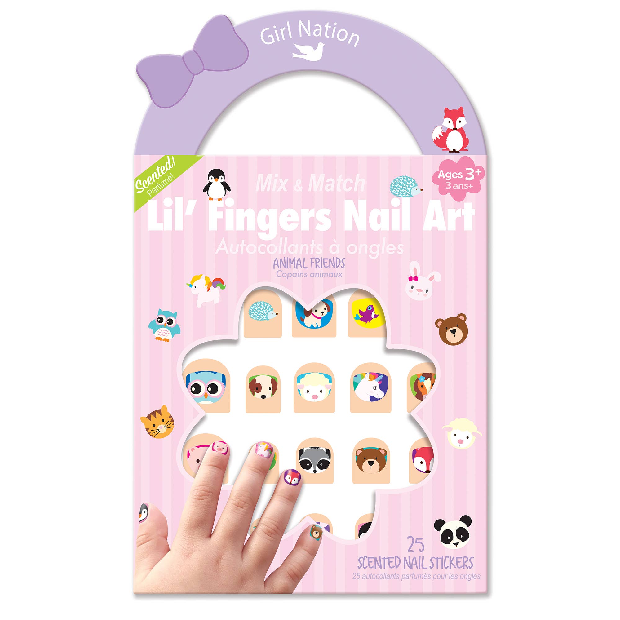 Lil' Fingers Nail Art Stickers - Animal Friends - TAYLOR + MAXThe Piggy Story